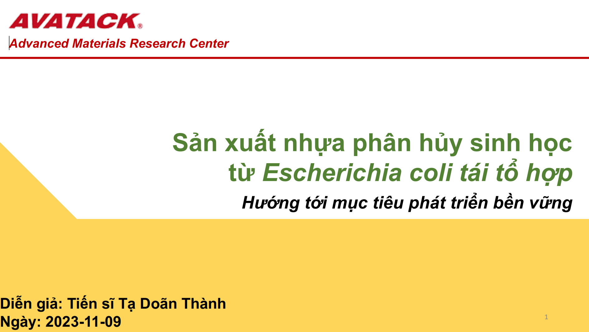 Nhựa sinh học - Bioplastic: Tại sao cần nghiên cứu và đẩy mạnh ứng dụng?