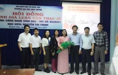 Học viên Cao học Nguyễn Thị Thịnh đã bảo vệ thành công luận văn tốt nghiệp