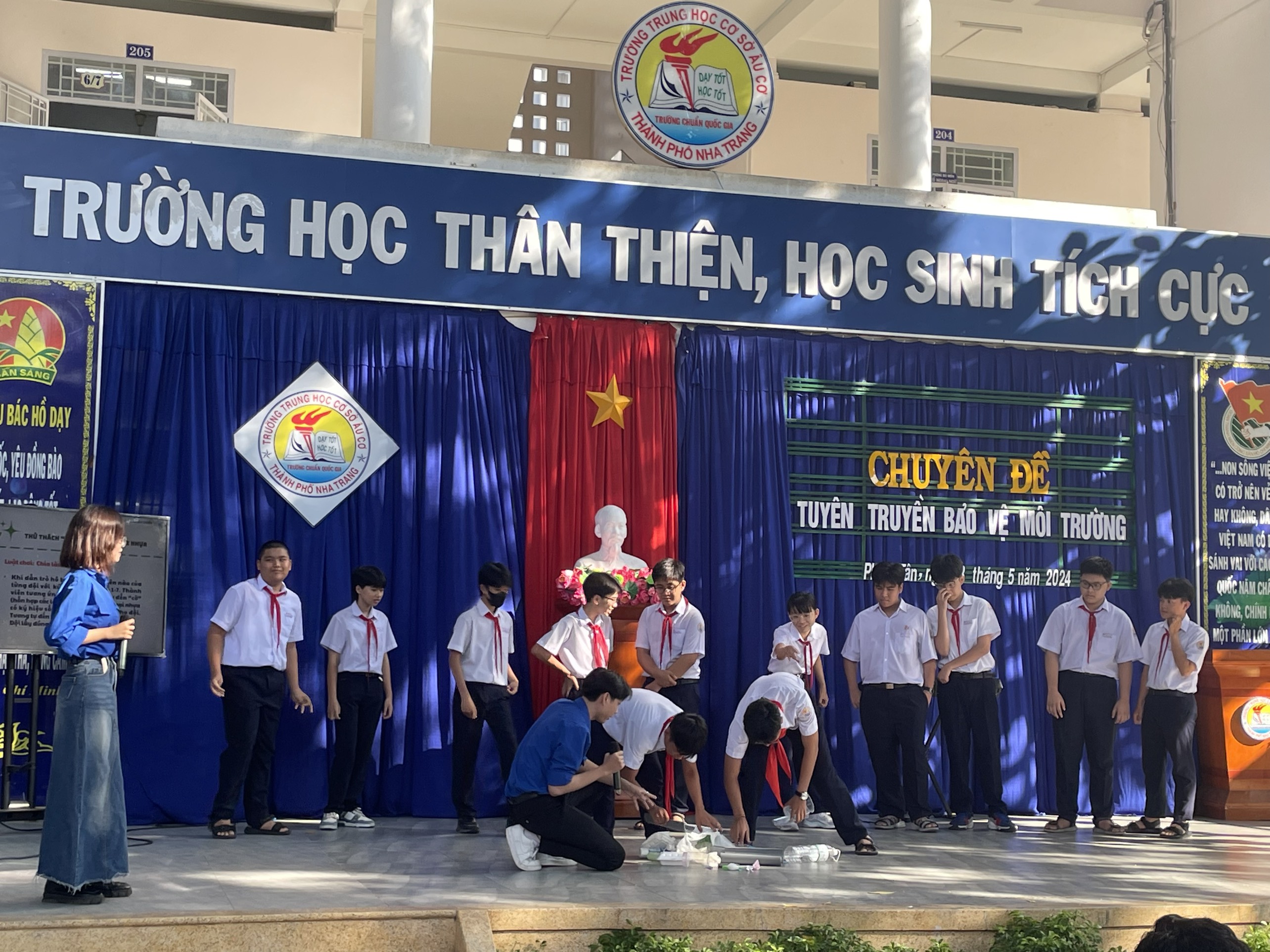 Chuỗi hoạt động tuyên truyền nâng cao kiến thức của học sinh về bảo vệ môi trường  và hành động giảm rác thải nhựa